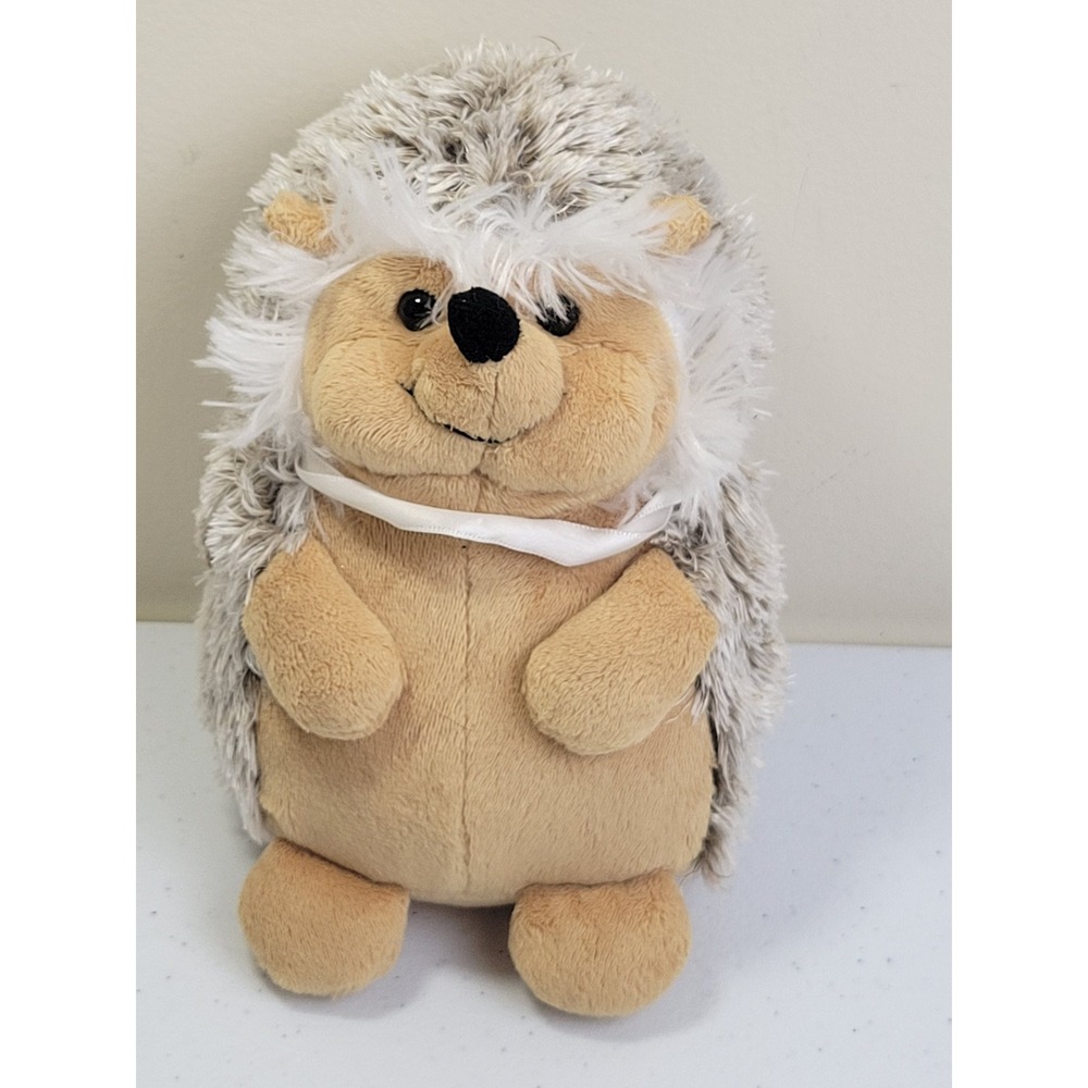 Frankford Hedgehog Plush Stuffed Animal Woodland Plushie Toy Tan White Small 8in